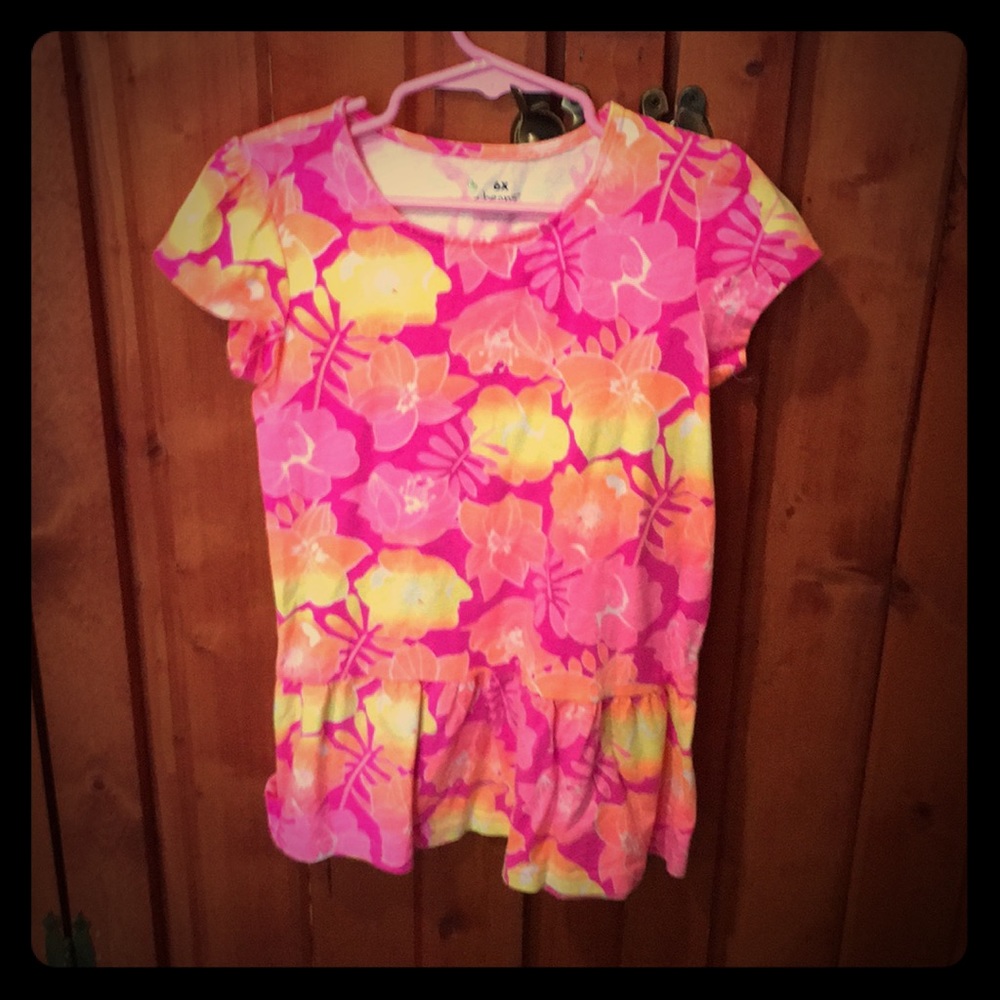Bright fun flowered shirt